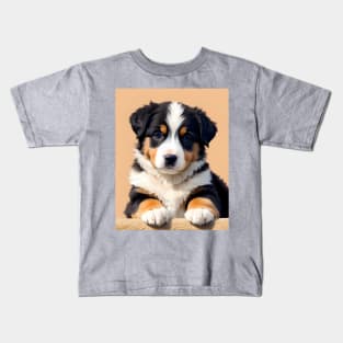 Burnese Mountain Puppy 05 Kids T-Shirt